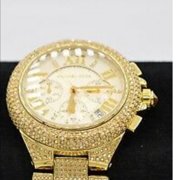 MICHAEL KORS MK3248 Camille Gold Pave Crystal - Picture 6 of 7